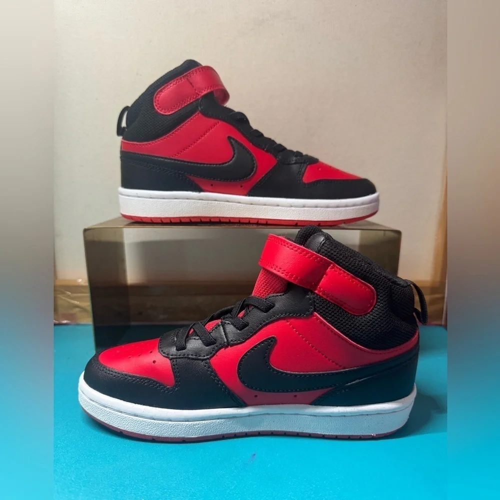 Nike Kids Shoes - Red and Black size 1Y